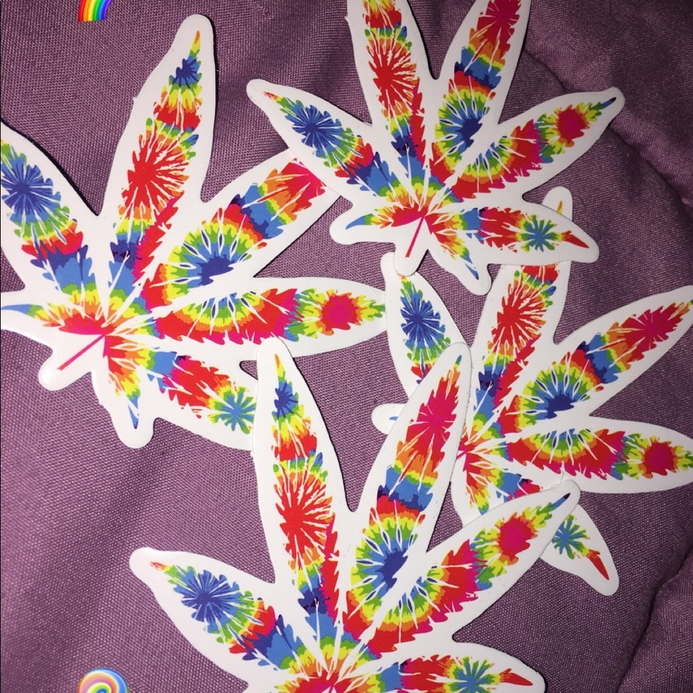 FREE with purchase! 💜 Rainbow 420 Stickers 🤩